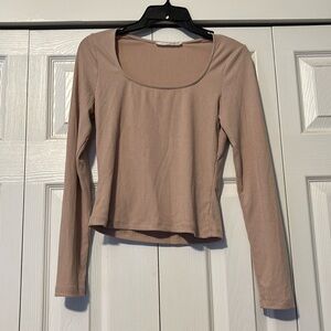 Women’s fitted crop long sleeve